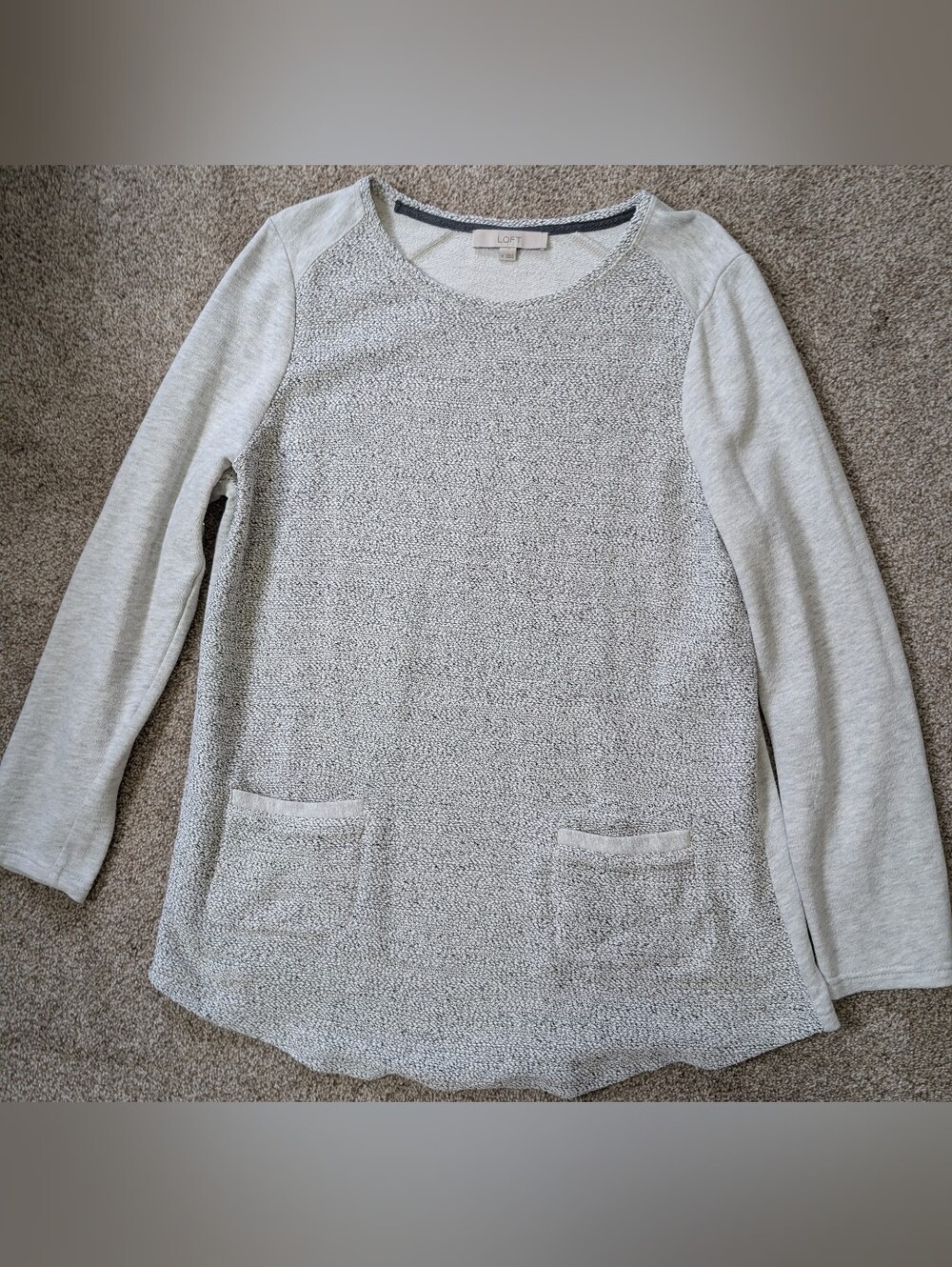 Loft Tweed Front Tunic With Pockets